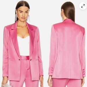 Alice + Olivia Denny Satin Boyfriend Blazer Suit Size 4